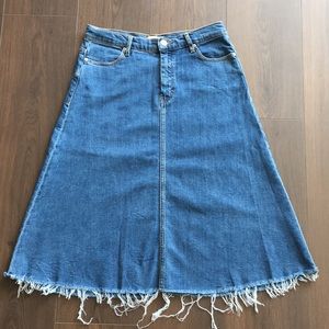 Midi Denim Skirt